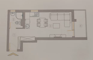 Stan, Garsonjera<br>31 m<sup>2</sup>, Širi centar