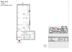 Стан, Гарсоњера<br>30 m<sup>2</sup>, Somborski bulevar